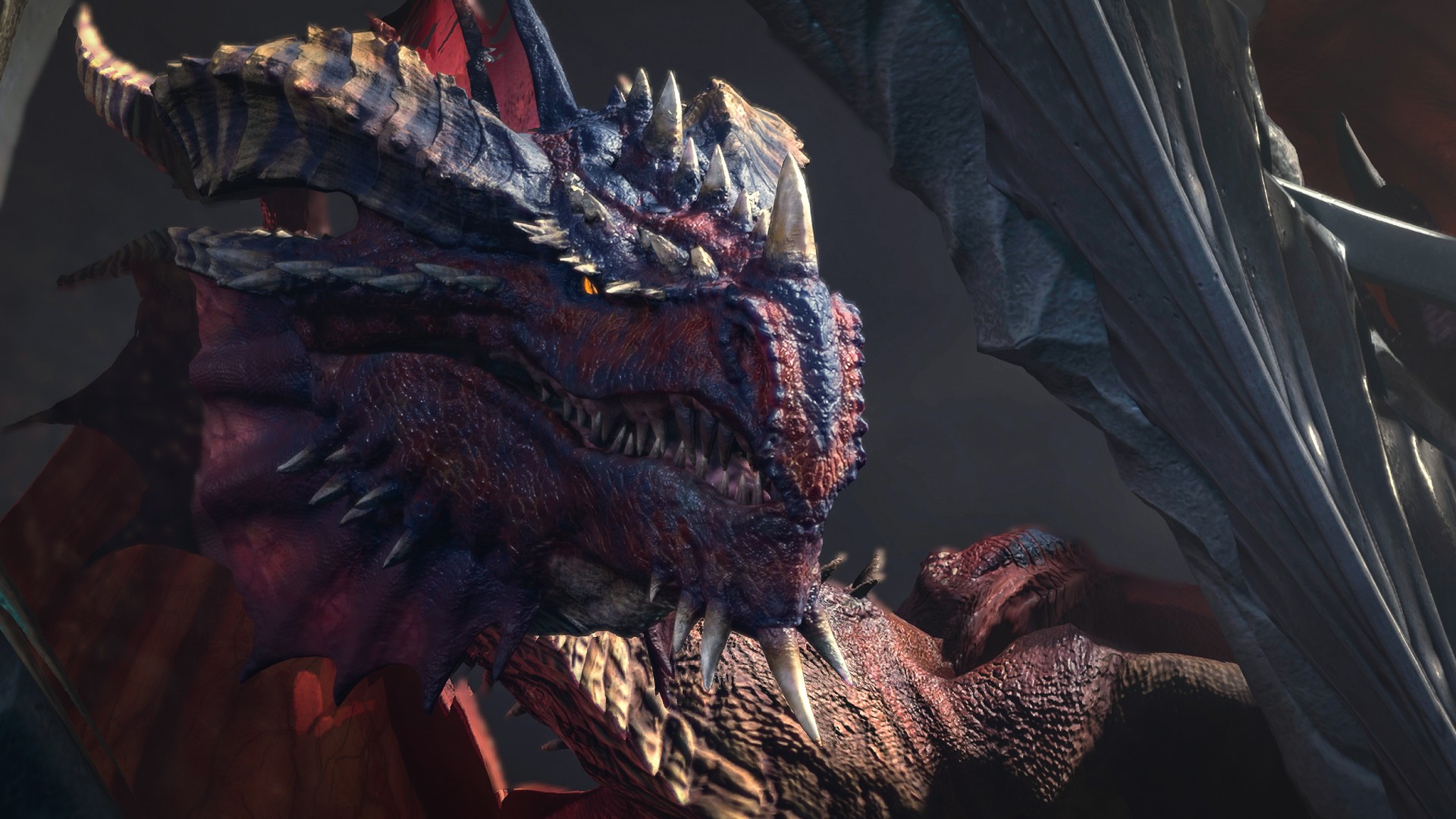 Changement de date de sortie de Baldur's Gate 3 : Un dragon rouge et bleu du jeu RPG Larian Baldur's Gate 3