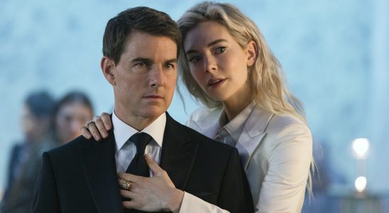 MISSION: IMPOSSIBLE - DEAD RECKONING PART ONE, (aka MISSION: IMPOSSIBLE 7), from left: Tom Cruise, Vanessa Kirby, 2023. ph: Christian Black / © Paramount Pictures / courtesy Everett Collection