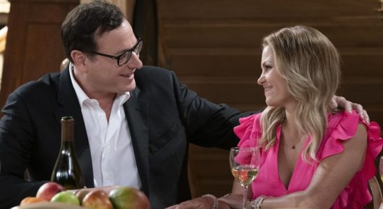 Bob Saget and Candace Cameron Bure on Fuller House.
