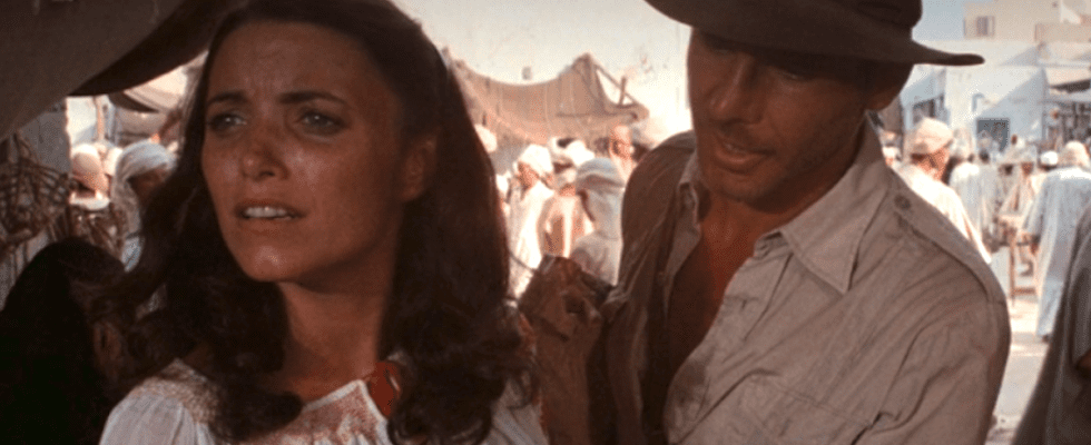 Marion and Indiana Jones in Cairo