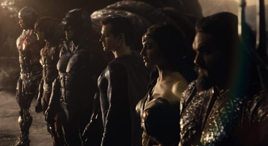 Live-action Justice League members grouped together