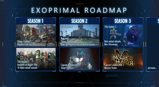 Exoprimal Roadmap includes Street Fighter 6 and Monster Hunter crossover