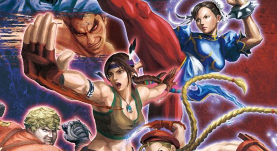 Several fighters pose dramatically from Capcom
