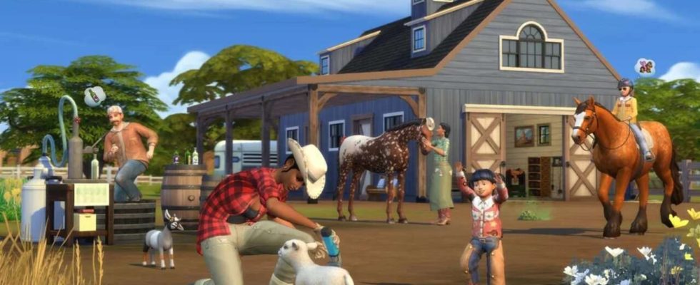Les Sims 4: Horse Ranch ajoute des licornes, de la peinture au plafond, de la vinification et d'adorables bébés animaux