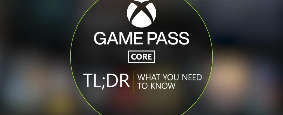 Xbox Game Pass Core Announced
