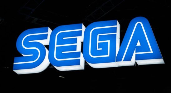 The Sega logo is pictured at the company