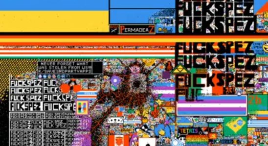 The state of r/place after Reddark