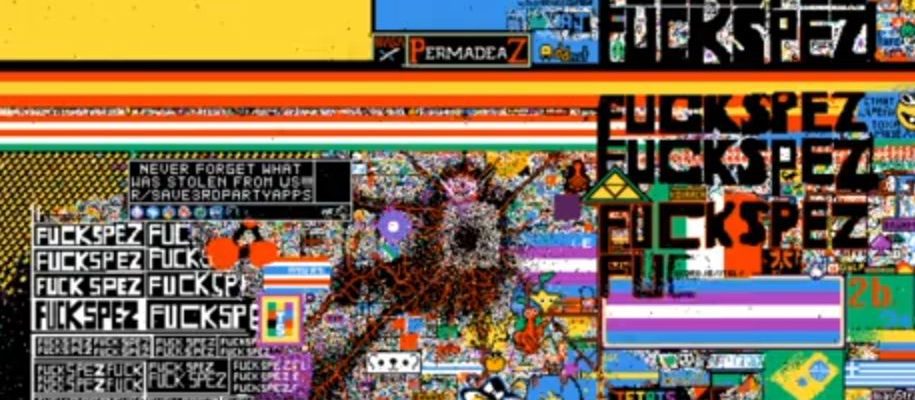 The state of r/place after Reddark