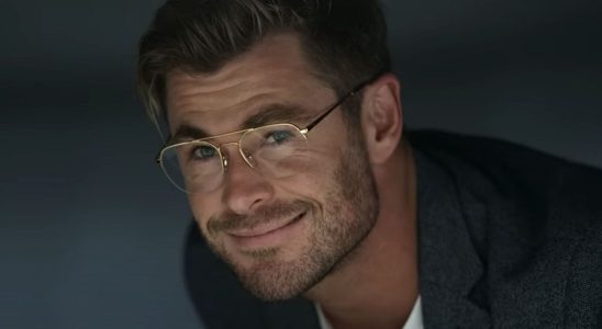 Chris Hemsworth smiling in Spiderhead