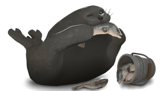 A seal from Team Fortress 2.