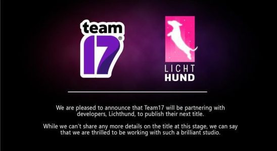 Team17 va publier un nouveau titre du studio Lichtspeer Lichthund