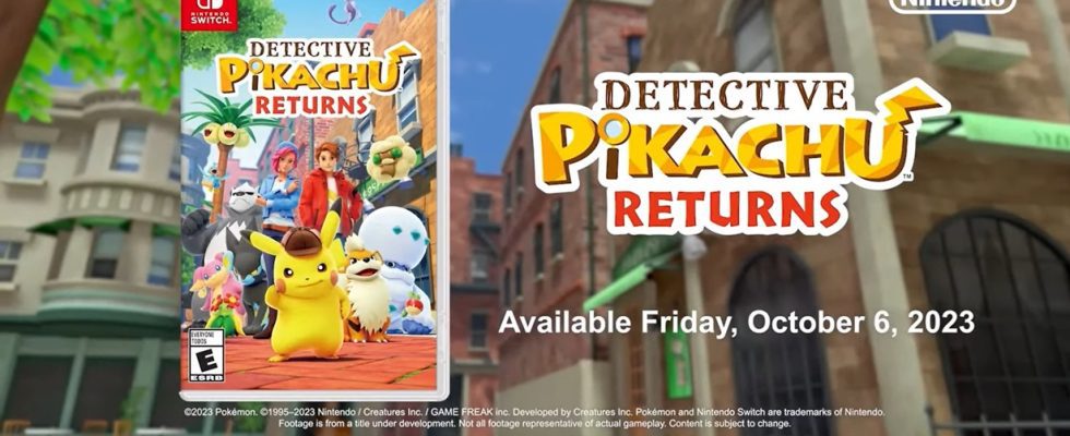 Détective Pikachu Returns obtient une nouvelle bande-annonce