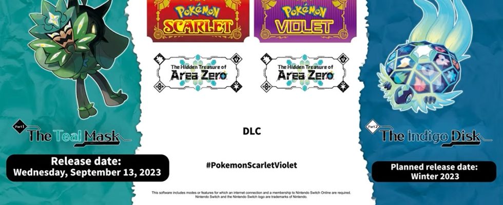 Date de sortie de Pokemon Scarlet et Violet The Teal Mask