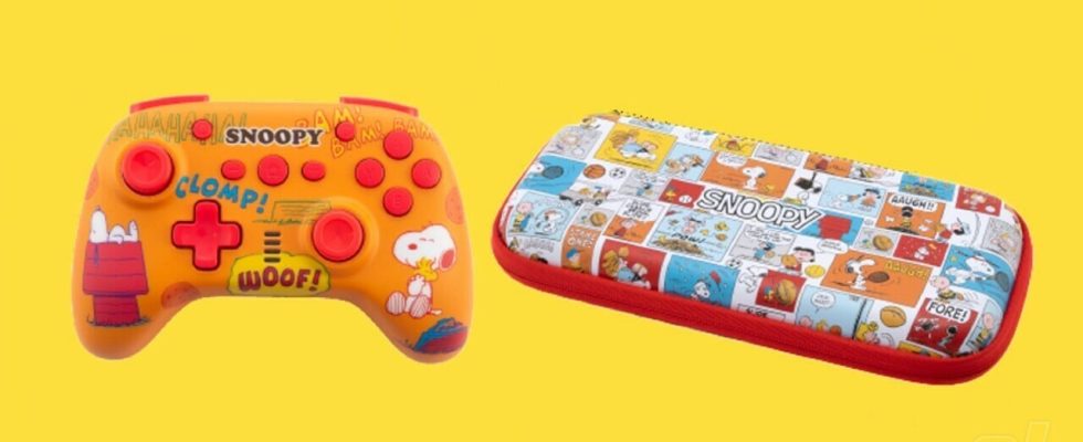 Ces manettes et pochettes Snoopy Nintendo Switch sont absolument adorables