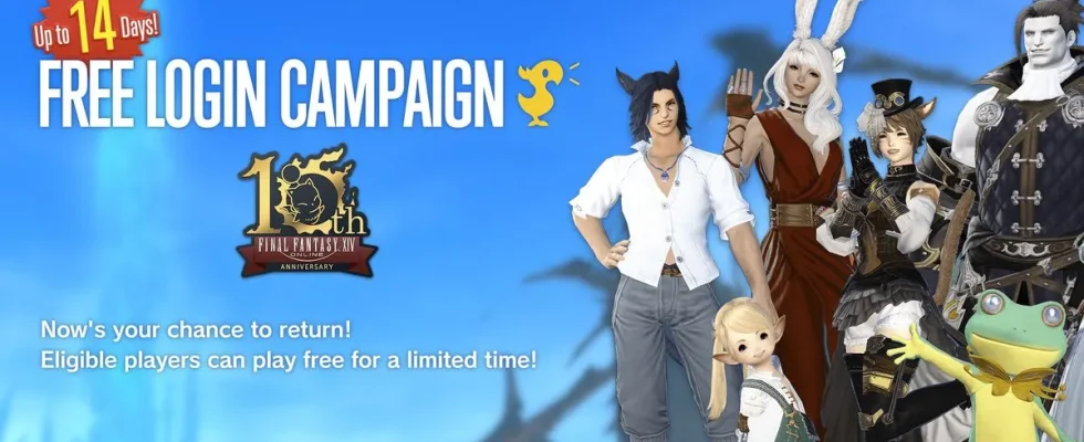 Final Fantasy XIV Free Login Campaign for August 2023