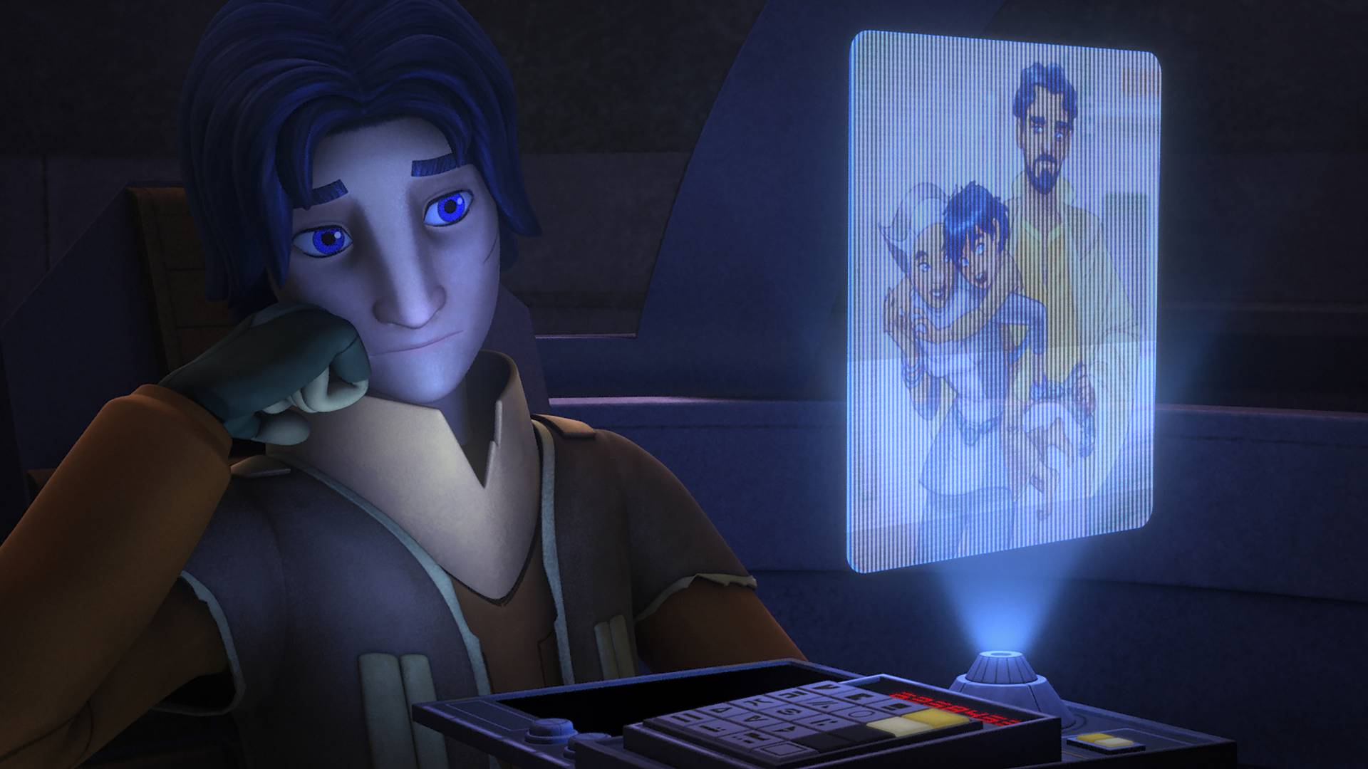 Ezra Bridger et ses parents dans Star Wars Rebels
