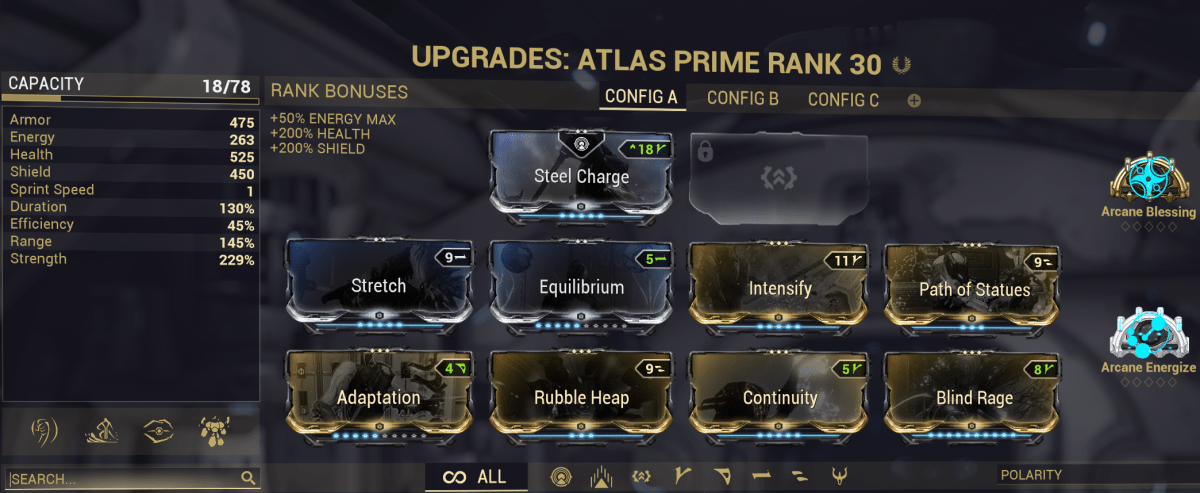 Meilleure version d'Atlas Prime