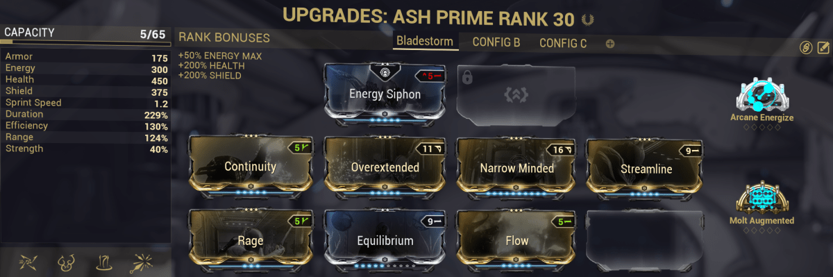 Construction de cadre Ash Prime