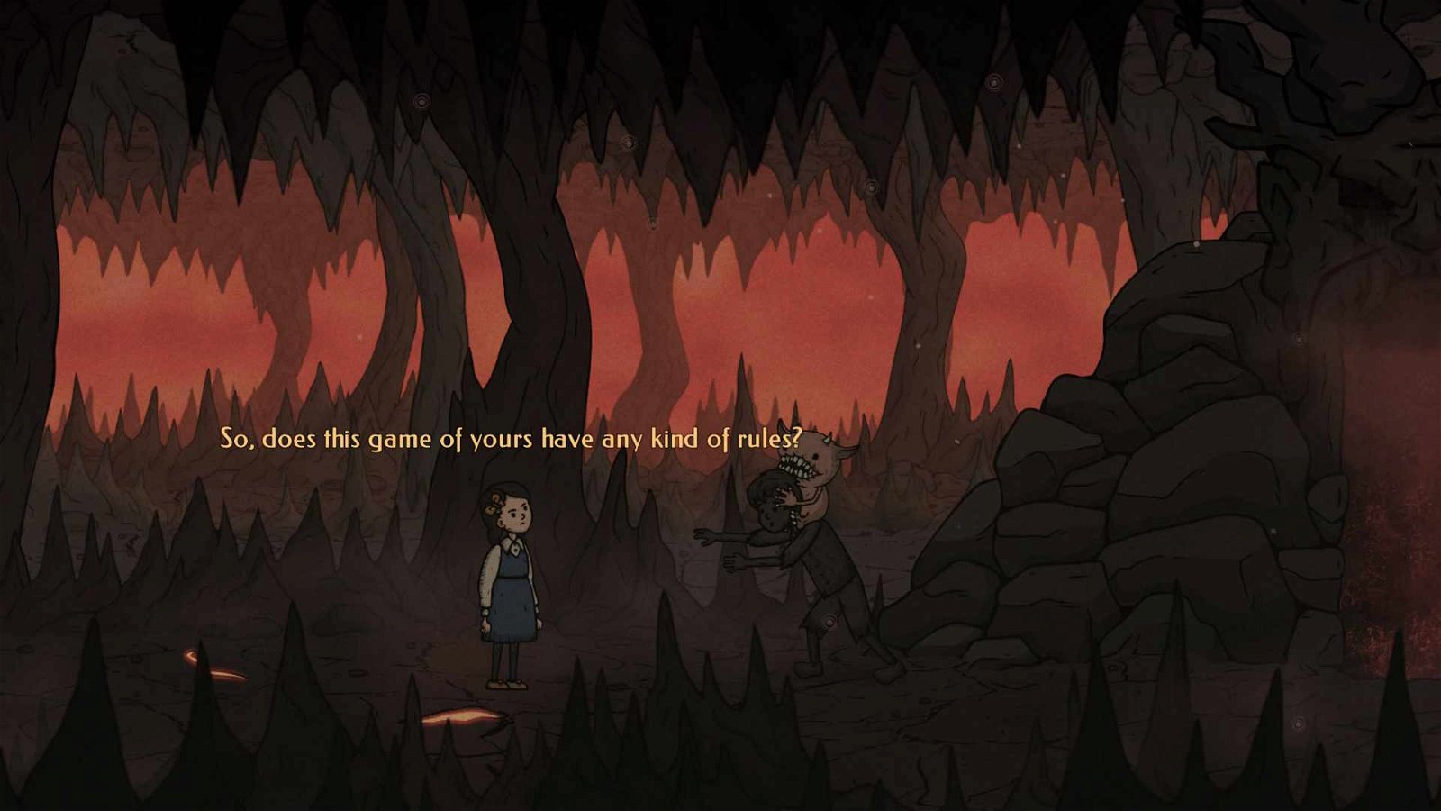 Capture d'écran du début du jeu dans Creepy Tale Ingrid Penance