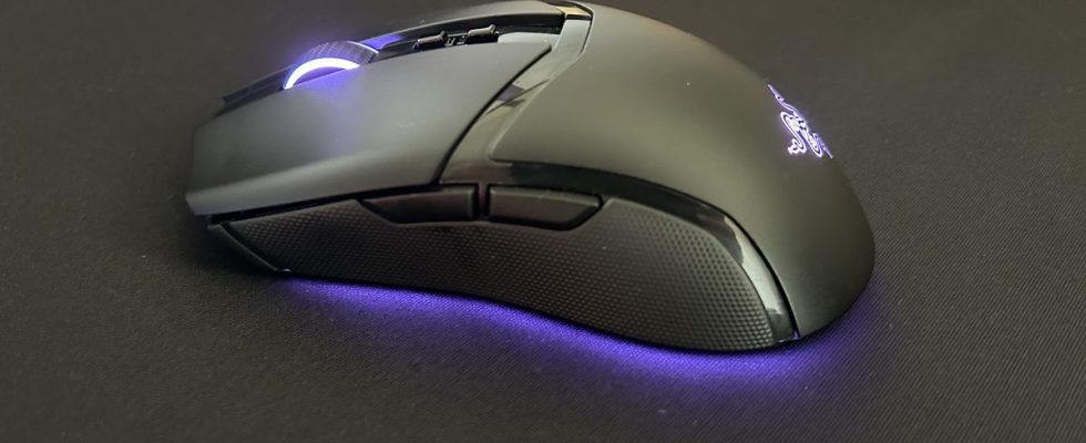 Razer Cobra Pro gaming mouse on a matte black background