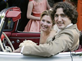 Justin Trudeau et Sophie le jour de leur mariage