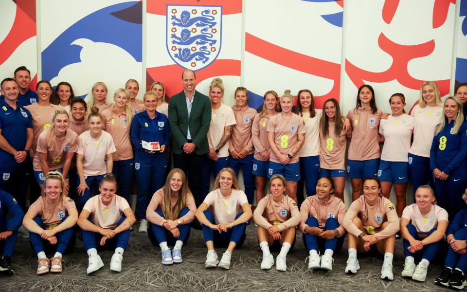 Prince de Galles avec les Lionnes avant la Coupe du Monde Féminine de la FIFA 2023