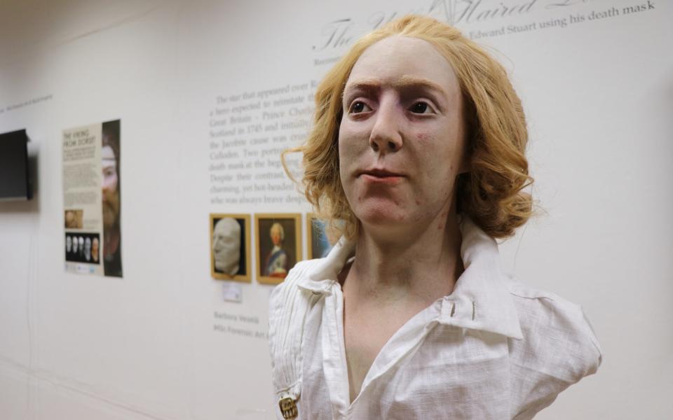 Modèle 3D représentant Bonnie Prince Charlie, 24 ans, recréé par des chercheurs de l'Université de Dundee