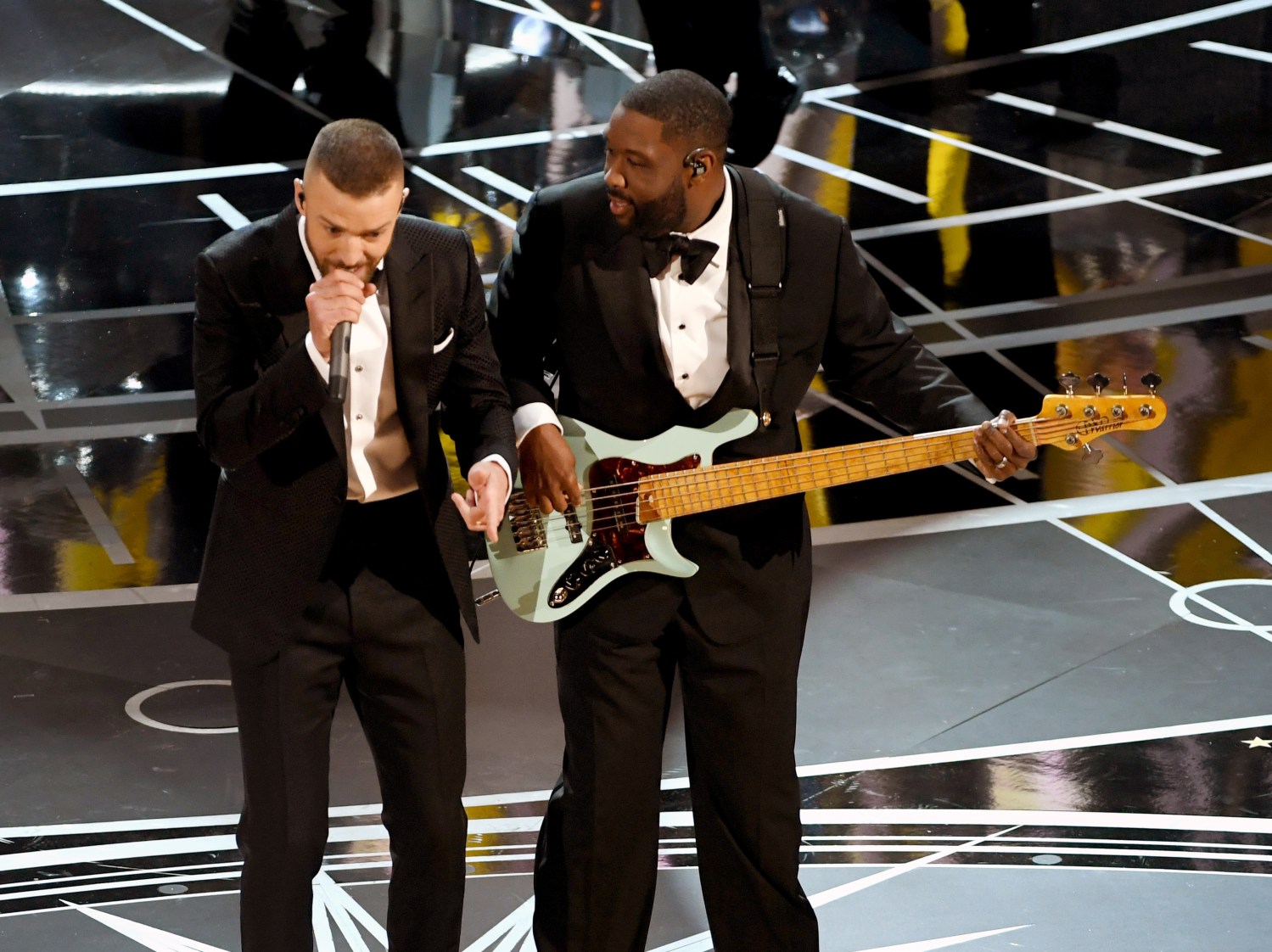 L'acteur chanteur Justin Timberlake se produit sur scène lors de la 89e cérémonie annuelle des Academy Awards au Hollywood & Highland Center le 26 février 2017 à Hollywood, en Californie.