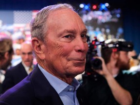 Le milliardaire Michael Bloomberg lors de sa campagne présidentielle en 2020.