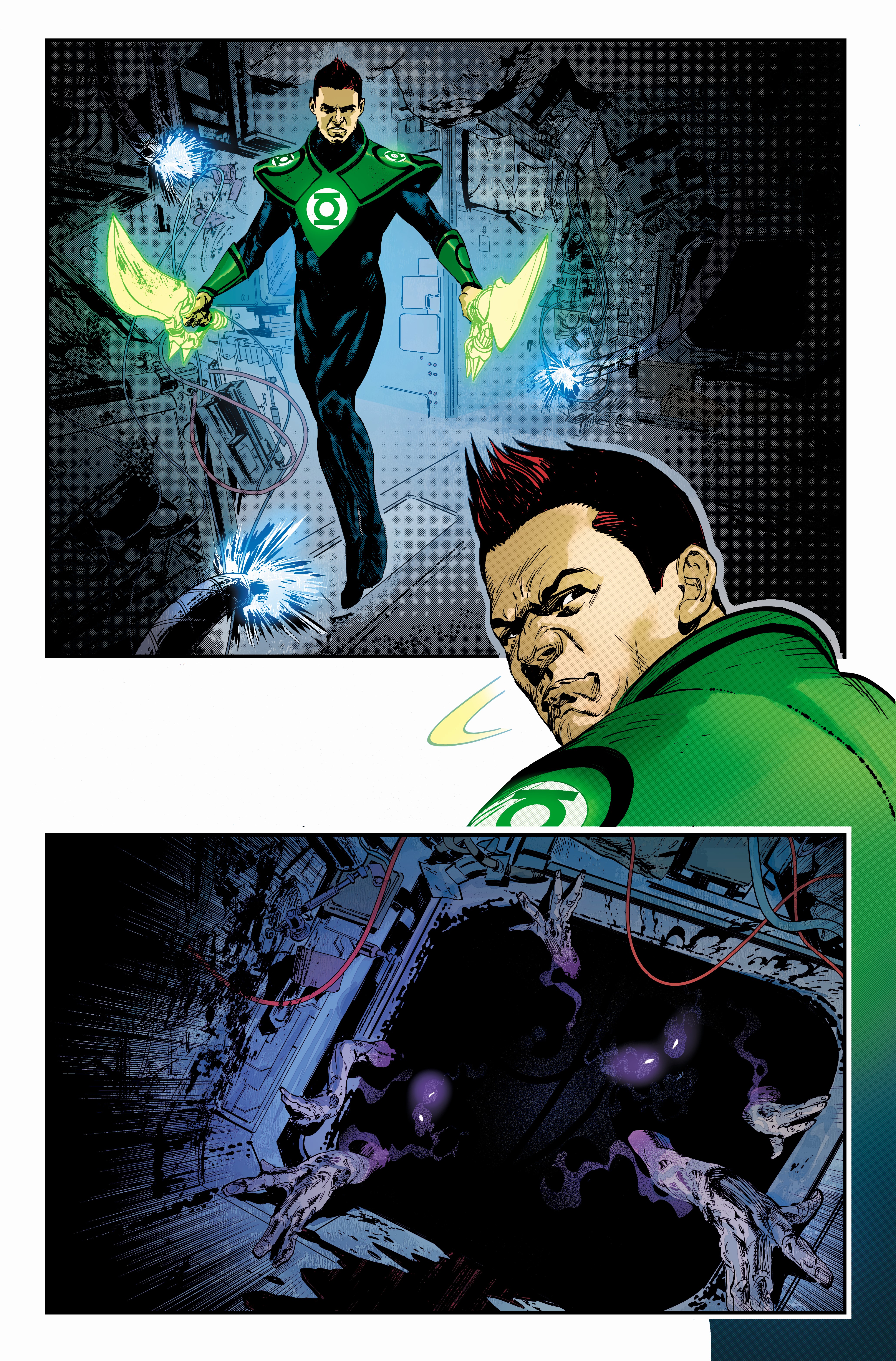 Pages d'art de Green Lantern: War Journal #1