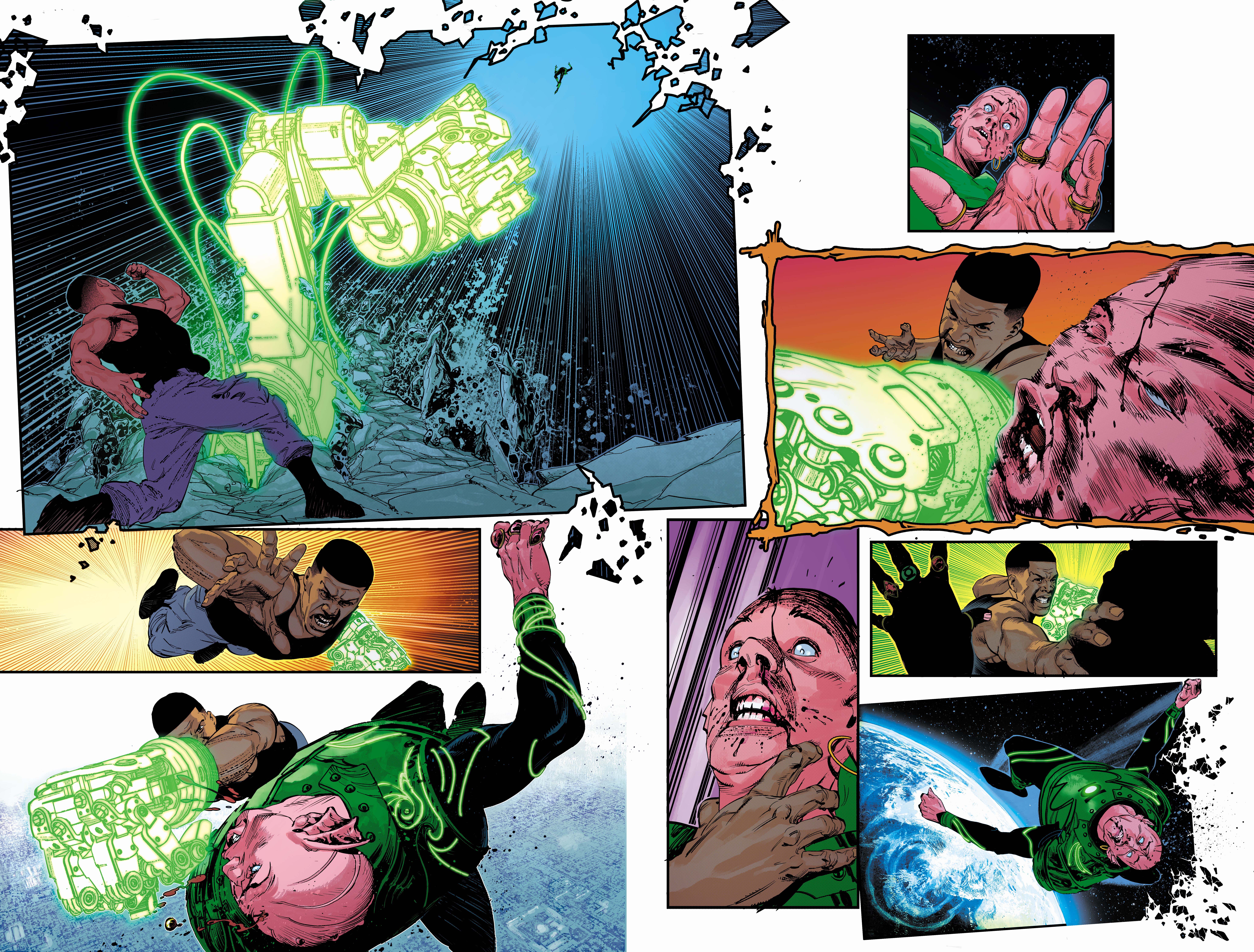 Pages d'art de Green Lantern: War Journal #1