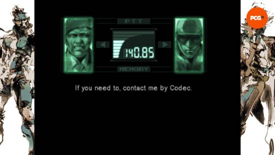 Metal Gear Solid : Snake parle au Colonel via le codec.