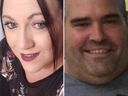 Amanda Lachapelle, 37 ans, à gauche, et Gabriel Marercki, 49 ans, ont été retrouvés assassinés à Kirkland Lake le 30 juillet 2023.