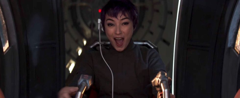Ahsoka met Sabine sur les canons d'un vaisseau spatial dans un nouveau clip exclusif