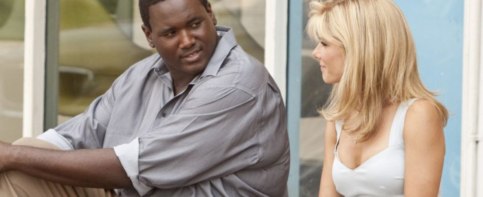 Quinton Aaron and Sandra Bullock in The Blind Side