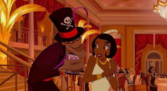 Tiana and Dr. Facilier in The Princess and the Frog.