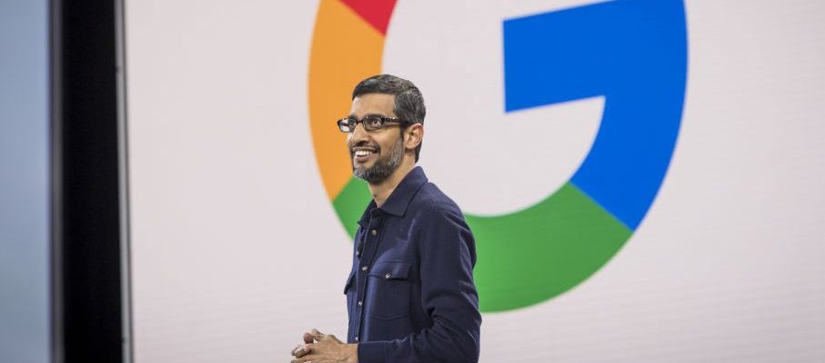 Google CEO Sundar Pichai at the Cloud Next