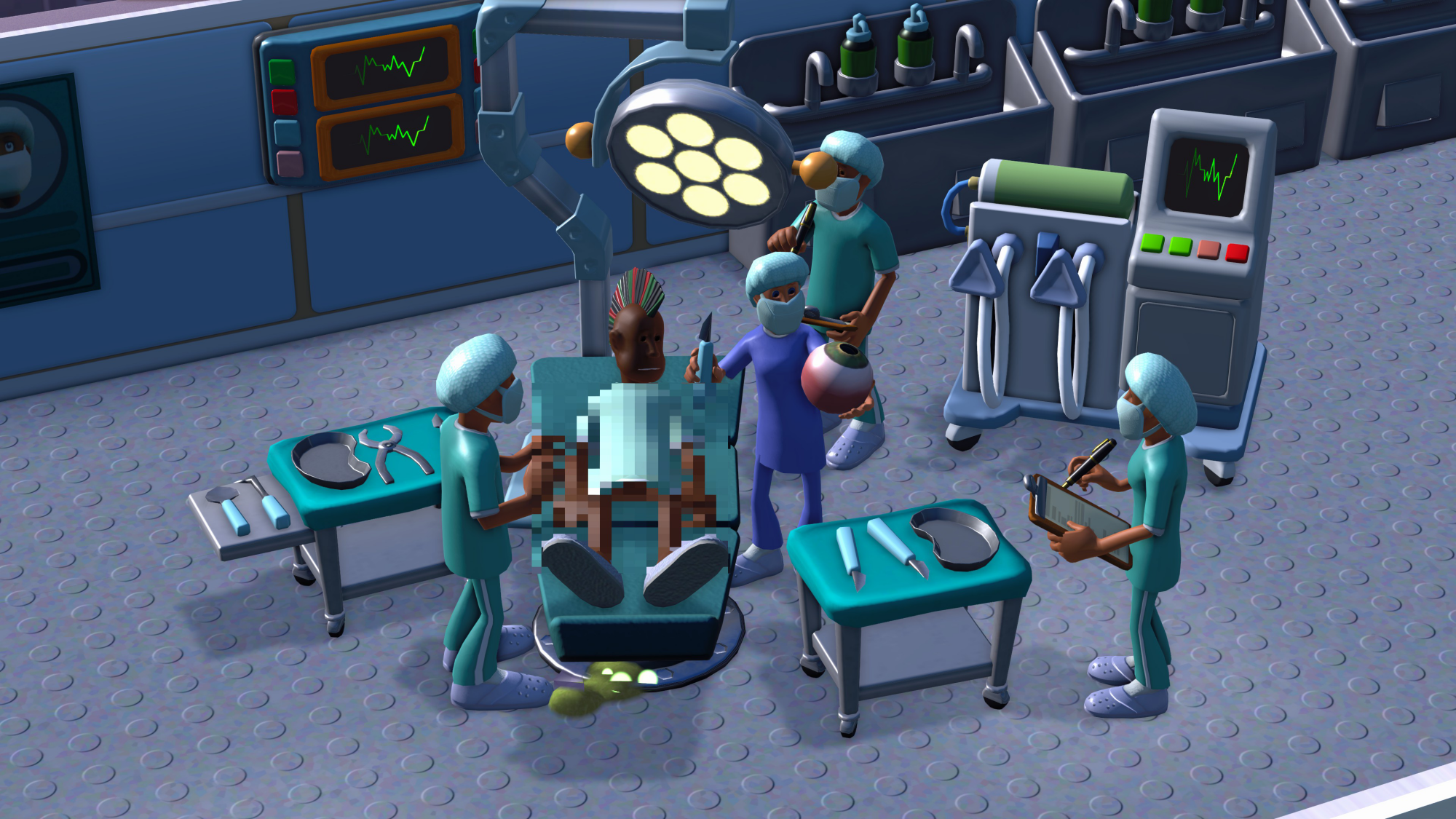 Étudiants pratiquant une intervention chirurgicale au campus Two Point : faculté de médecine.