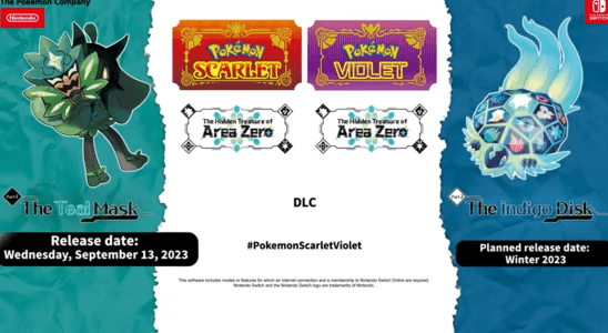 La première extension de Pokémon Scarlet et Violet devrait sortir en septembre