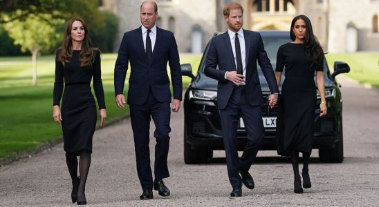 The Royal Family at funeral event for Queen Elizabeth II