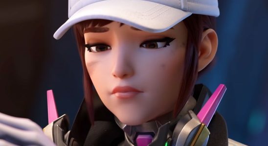 Close-up of Overwatch character D.Va