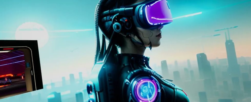 L'art à 360 degrés généré par l'IA du jeu RIFF XR VR est incroyable - [Cyberpunk Themes] -PCVR/Quête/PSVR 2