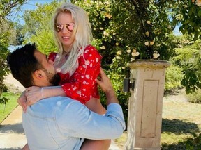 Sam Asghari et Britney Spears - Récupérés sur son Instagram - 23 juin 2023