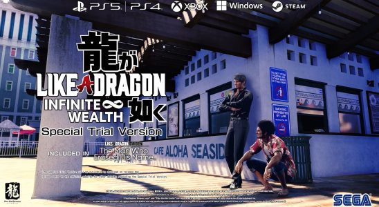 Like a Dragon: Infinite Wealth 'Special Trial Version' inclus avec Like a Dragon Gaiden: The Man Who Erased His Name