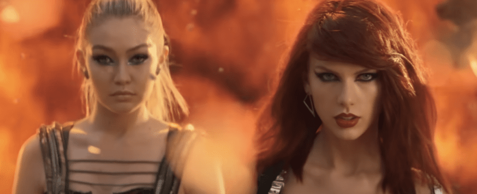 Taylor Swift and Gigi Hadid in Bad Blood music video