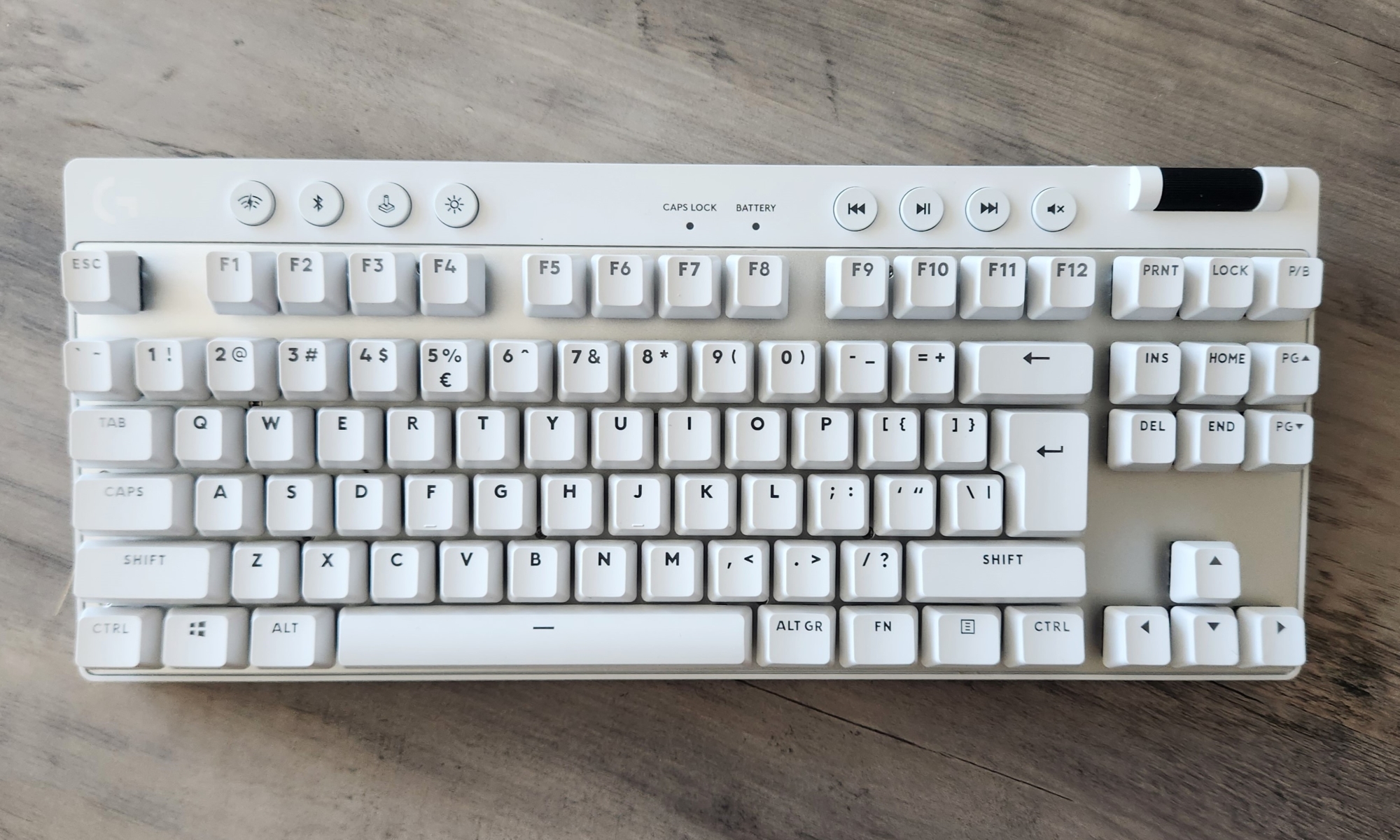 Le clavier de jeu sans fil Logitech G Pro X TKL.