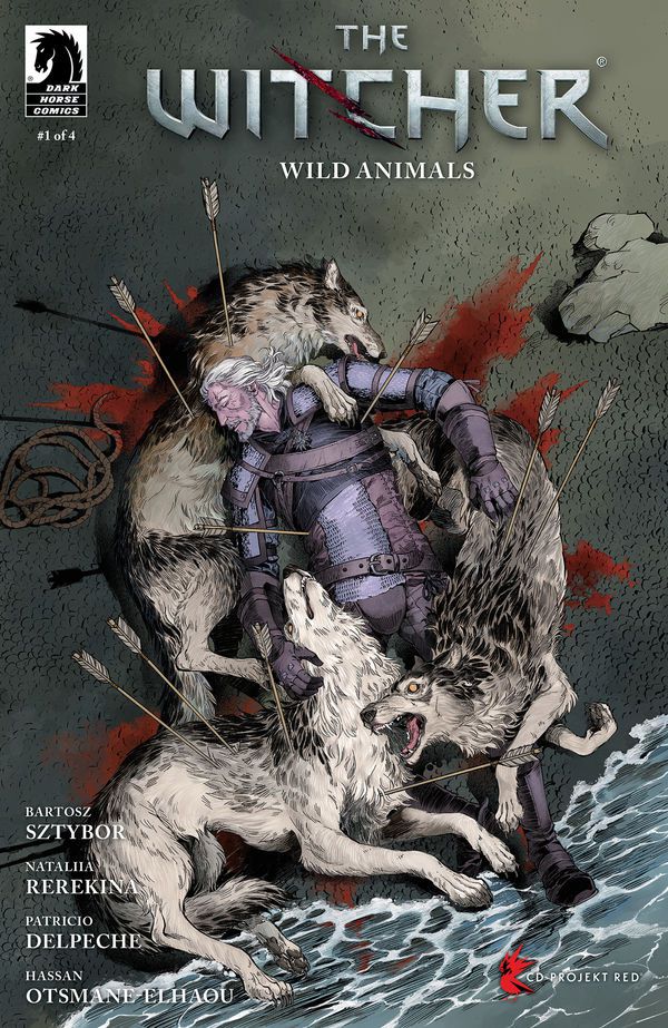 La couverture standard du premier numéro de The Witcher: Wild Animals