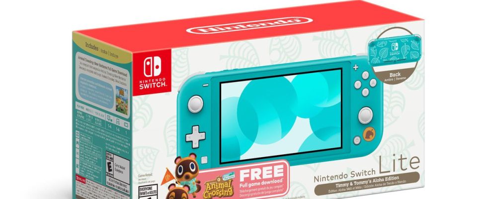 Le nouveau pack Switch Lite de Nintendo est entièrement consacré à Animal Crossing