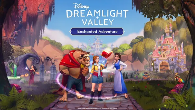 Disney Dreamlight Valley Enchanted Adventure comprend Belle et la Bête, ainsi que le contenu de L'Étrange Noël de Monsieur Jack