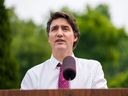 Le premier ministre Justin Trudeau fait une annonce à Mississauga, en Ontario.